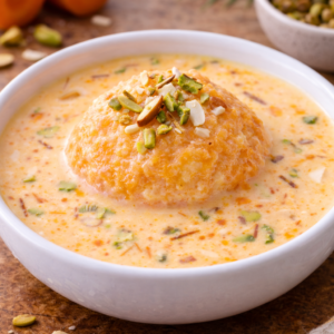 Carrot Rasamalai Piece