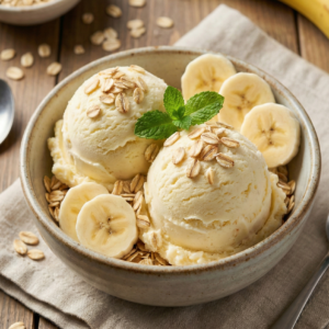 Banana Oats Ice Cream